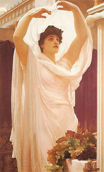 Frederic,lord leighton,p.r.a.,r.w.s English: Invocation Norge oil painting art